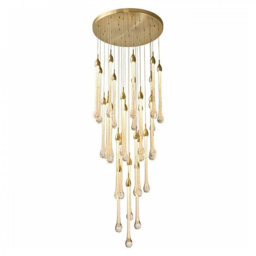 Golden teardrop chandelier- 20592