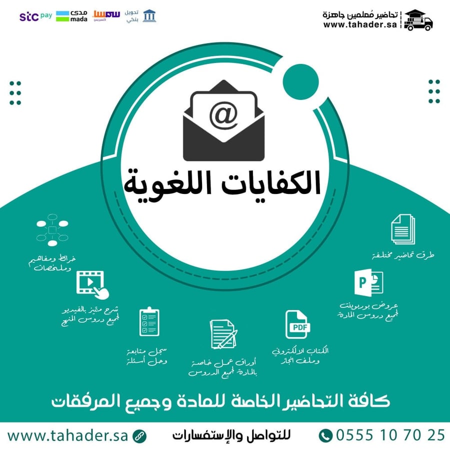 كتاب الطالب مادة الكفايات اللغوية 3 مقررات