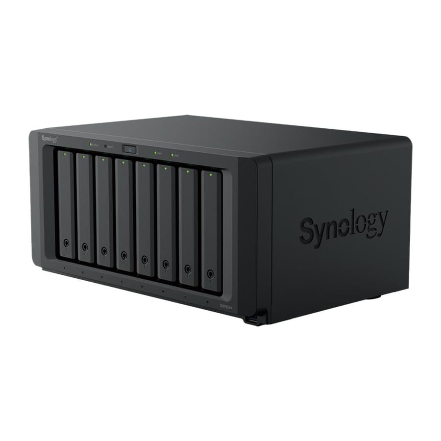 خادم التخزين الشبكي +Synology DS1825 - بذاكرة قابلة للتوسعة إلى 32GB