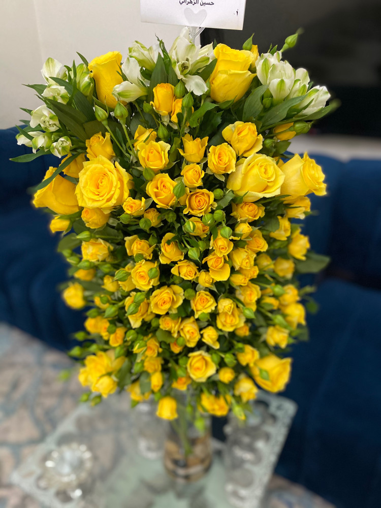 فازة ورد اصفر 7