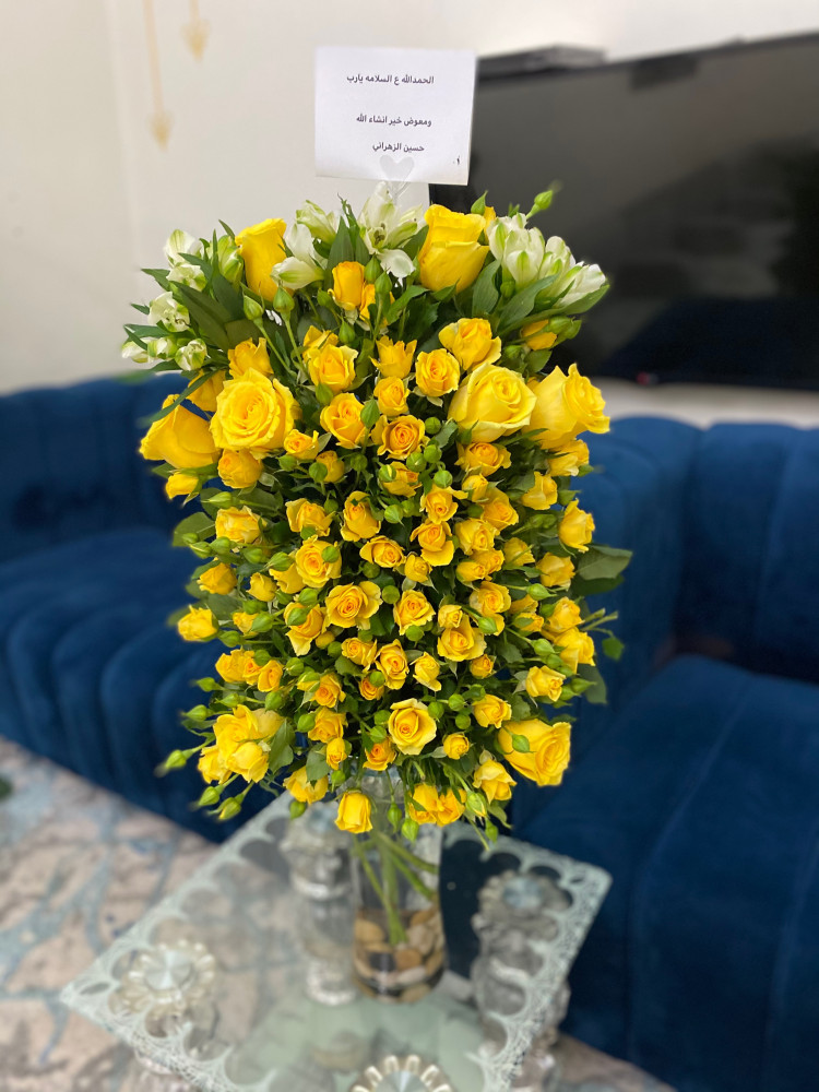 فازة ورد اصفر 7