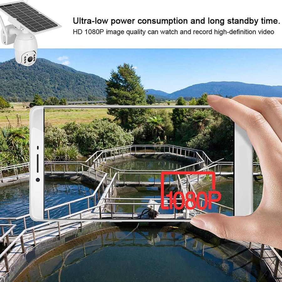 كاميرا طاقة شمسية تسجيل وبث Solar energy camera recording and broadcas