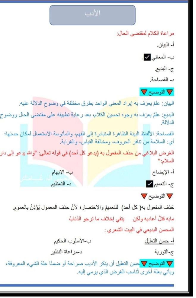 منتج شامل اللغة العربية مستوى 1