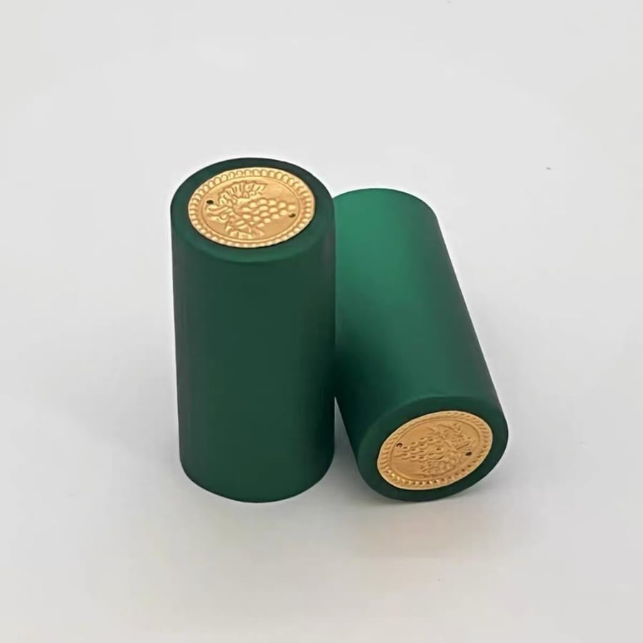 بلاستيك حراري (PVC) اخضر ل لقفل علب الزجاج " شرنك"(100 حبه) بدون شريط فتح