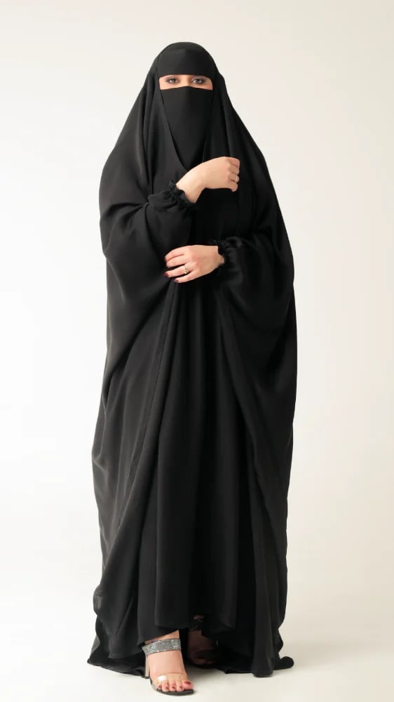 عباية رأس ب كم مطاط