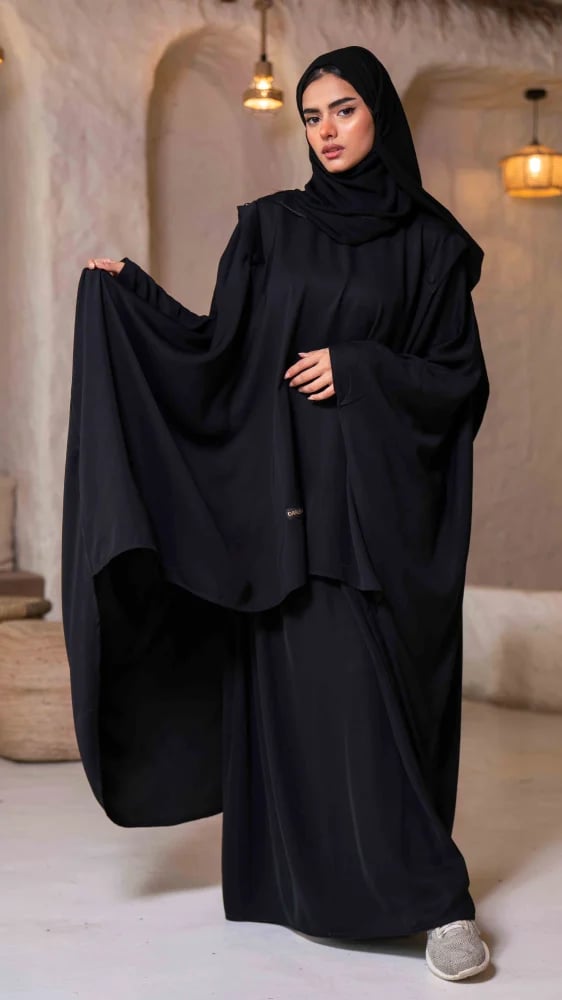 عباية قطعتين منفصلة بتصميم مميز