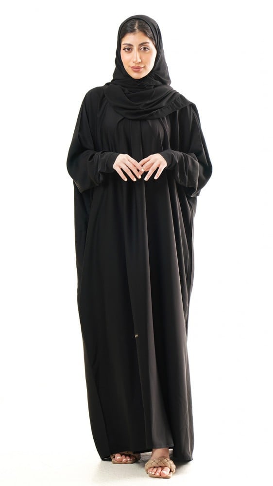 عباية بشت بياقة وجيب سحاب مخفي