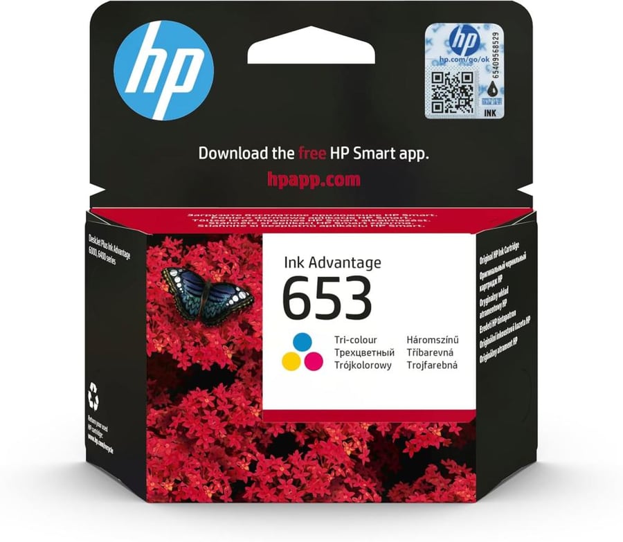HP 653 Tri-color Original Ink Cartridge