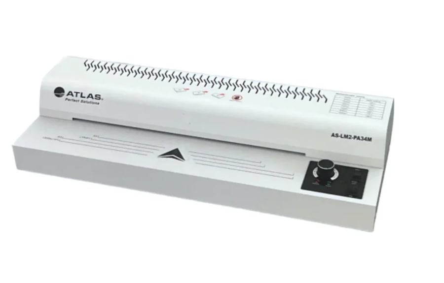 ماكينة تغليف حراري أطلس AS-LM2-PA34M – مقاس A3 عدد 4 رولات