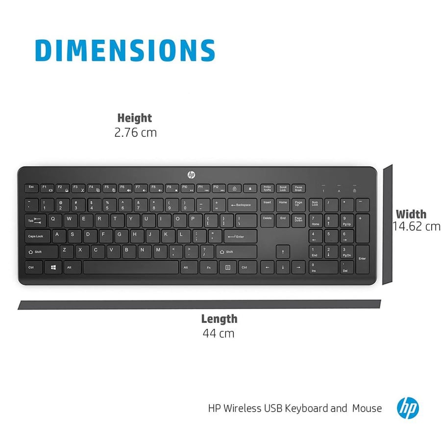 HP 235 Wireless Mouse and Keyboard Set for Optimal Use