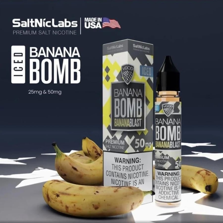 في قود موز ايس 30 مل - VGOD Banana Bomb Ice 30ml