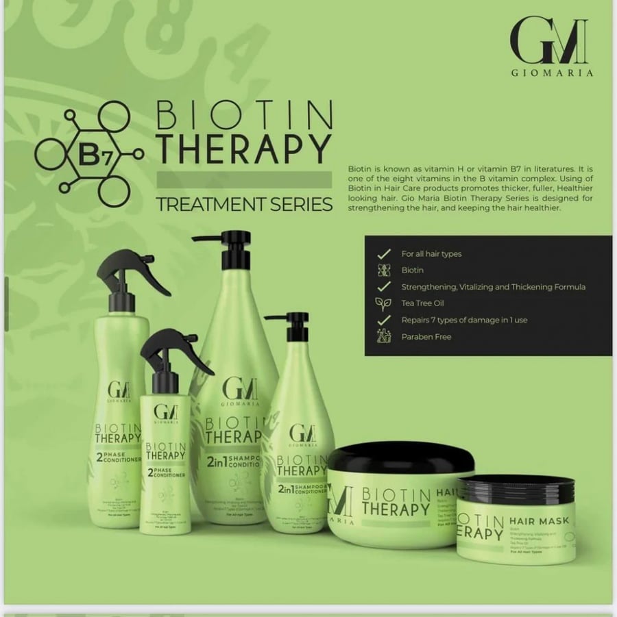Biotin oil natural mask cream for hair protection 250 ml from GIO MARIA GIO MARIA BIOTIN MASK 250 ML