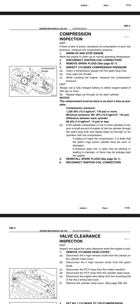 PDF booklet methods of maintenance Toyota Camry 1998-2002