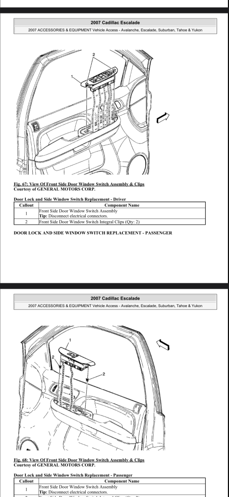 PDF booklet methods of maintenance GMC - Tahoe - Yukon - Escalade 2007-2013