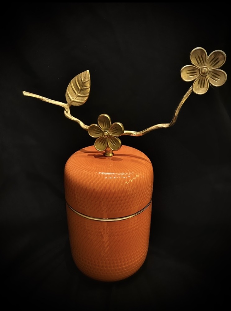 Cylindrical ceramic vase