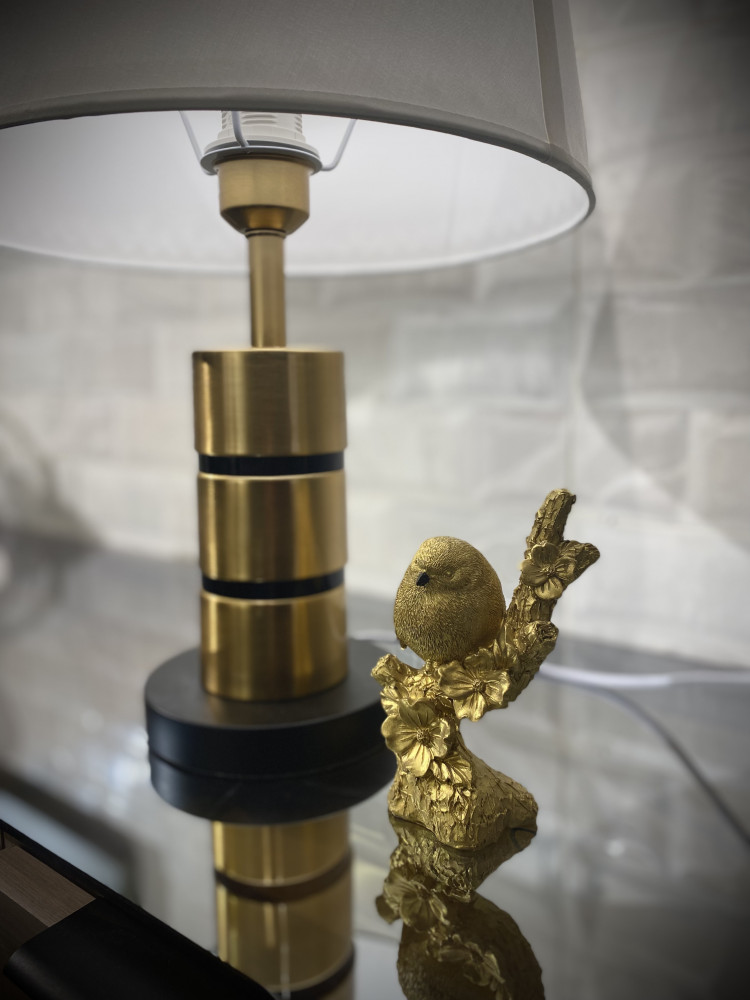 Black and gold abajour