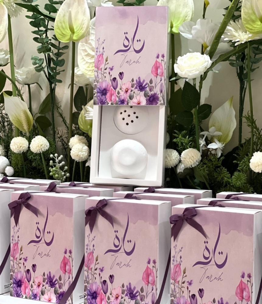 مبخرة رخام كروية في علبة  - 12 حبة