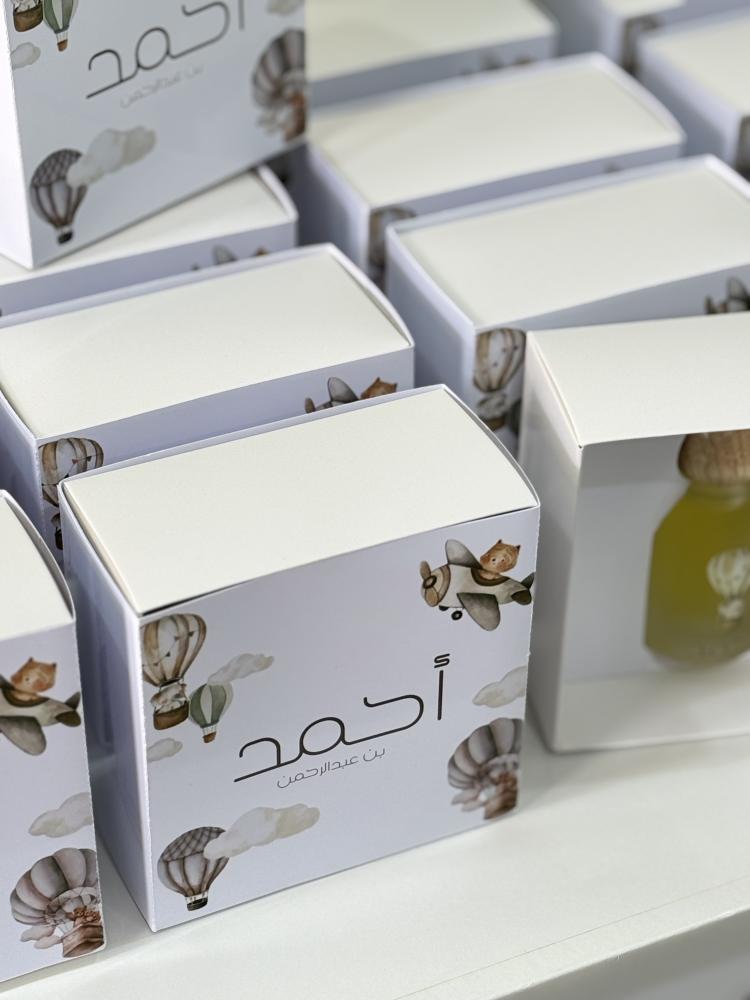 عطر 30 مل مع علبة وطباعة يوفي  - 12 حبة