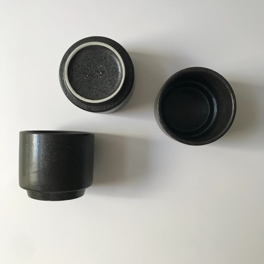 Black ceramic mug 180 ml