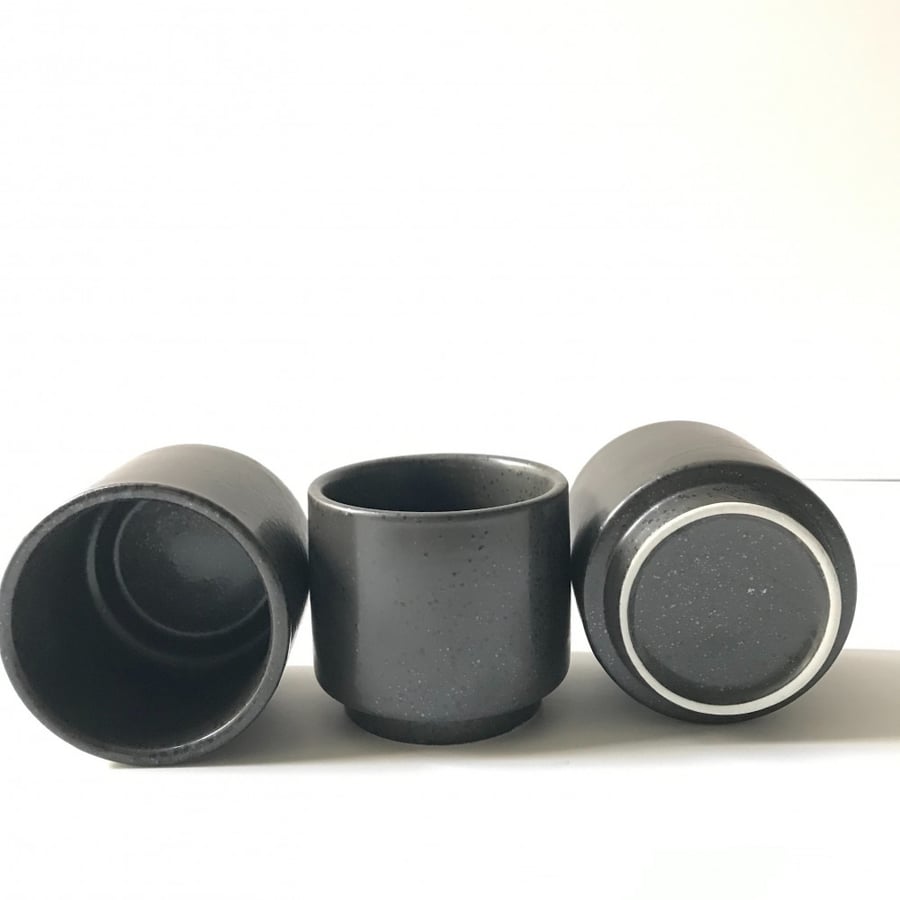 Black ceramic mug 180 ml
