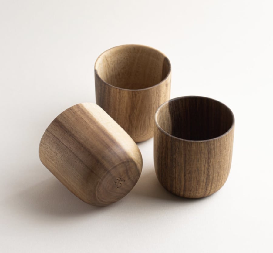 soft wood cup -  ( SALE )