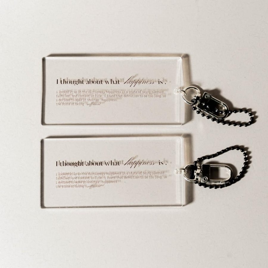 keychain acrylic-rectangular