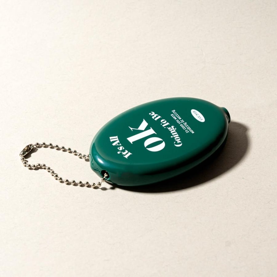 wallet case silicone coin-green