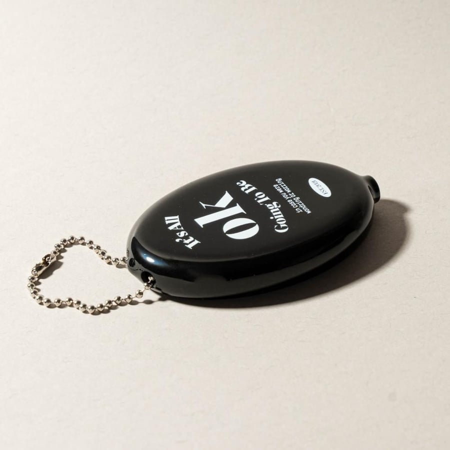 wallet case silicone coin-bLack