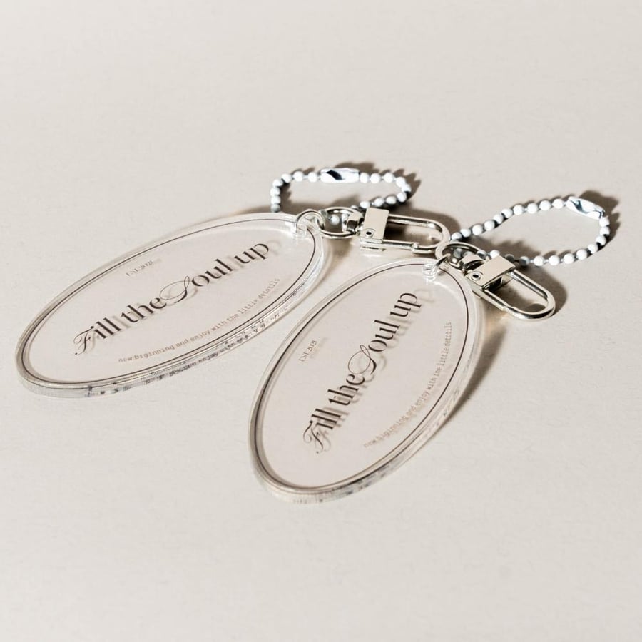 keychain acrylic- oval