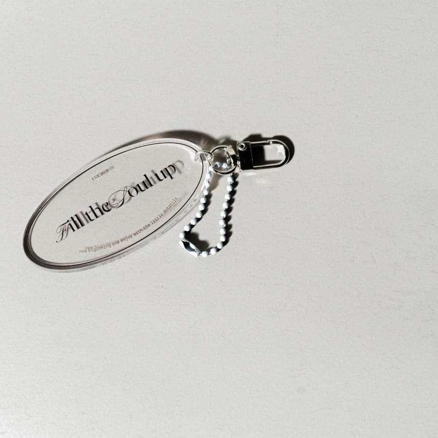 keychain acrylic- oval