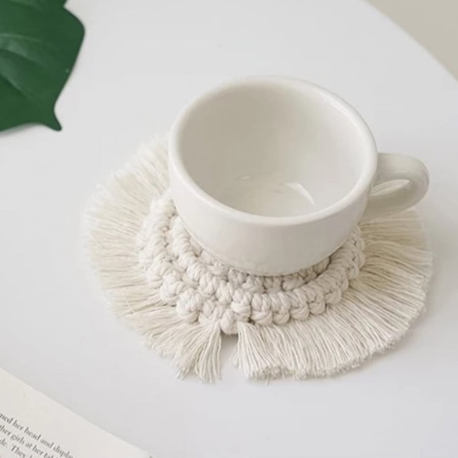 Macrame coaster