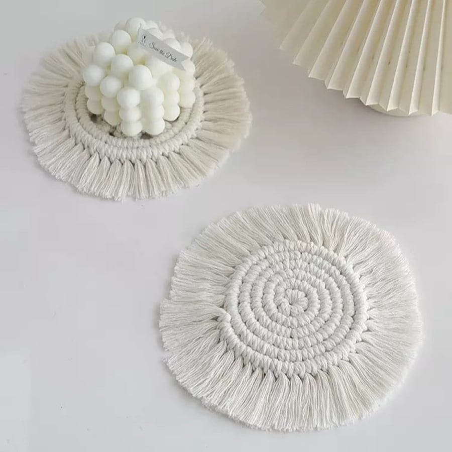 Macrame coaster