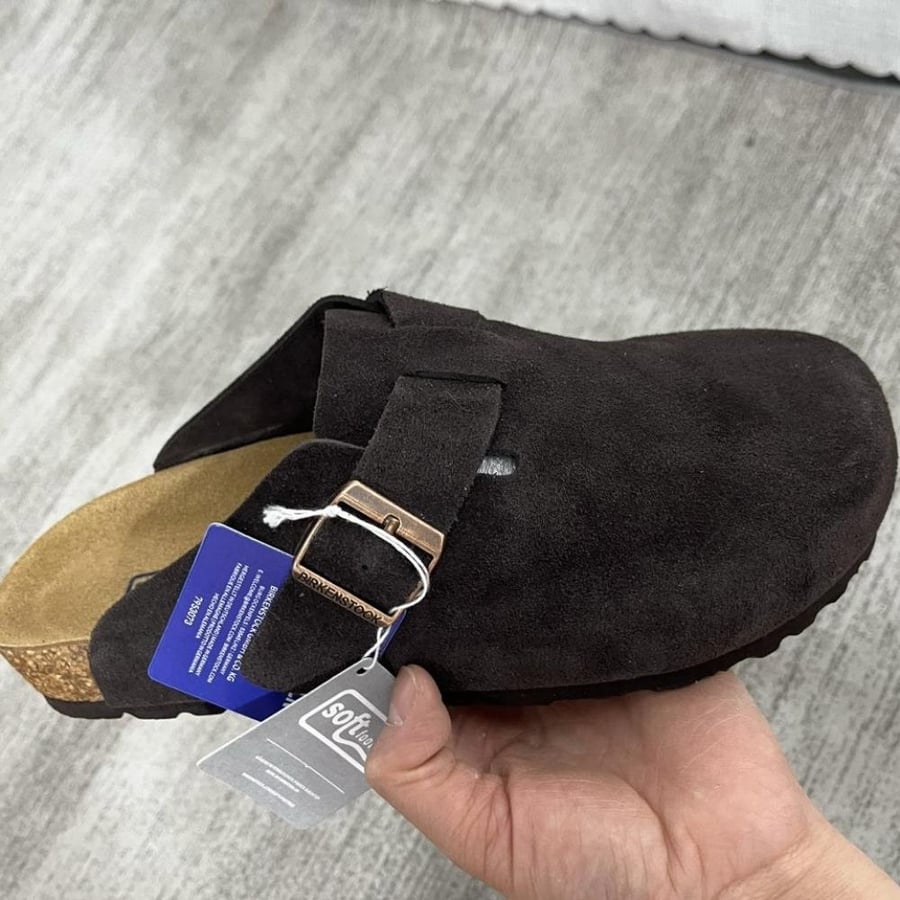 Birkenstock Boston suede clogs