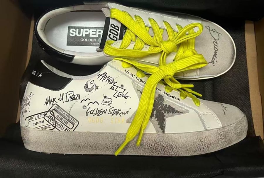 Golden Goose Super-Star Graffiti White & Neon