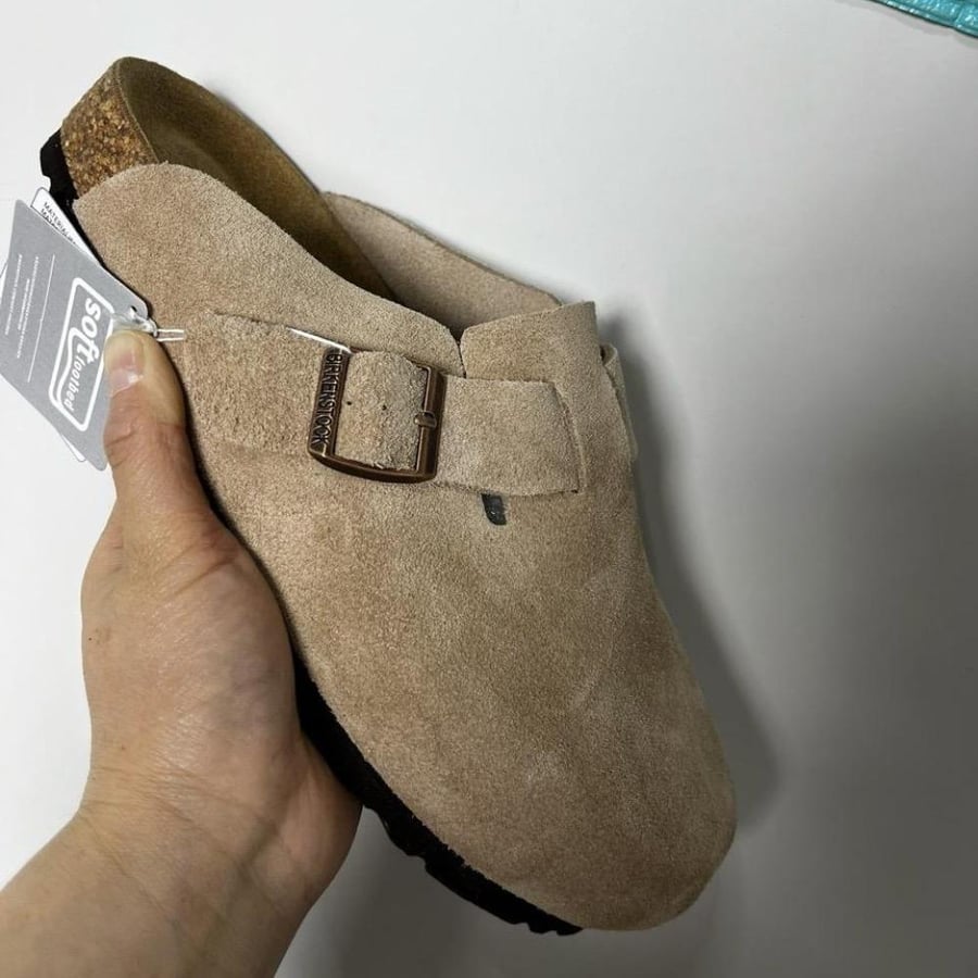 Birkenstock Boston suede clogs