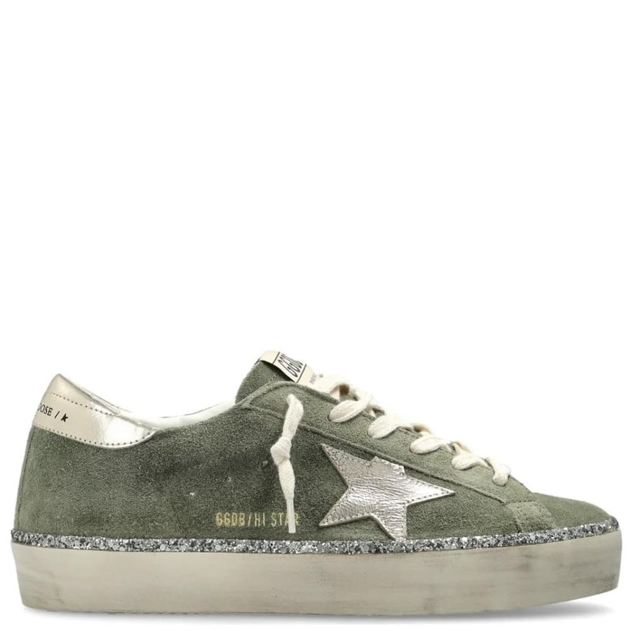 Golden Goose Hi Star Glittered Sneakers
