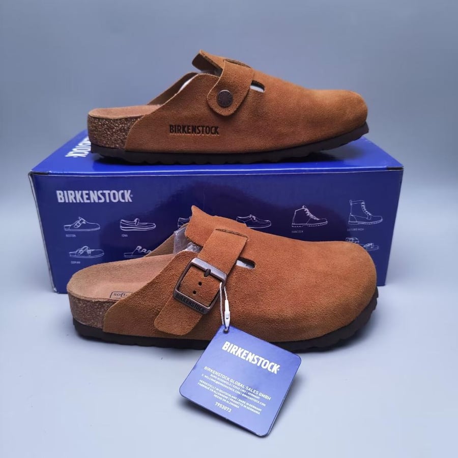 Birkenstock Boston suede clogs