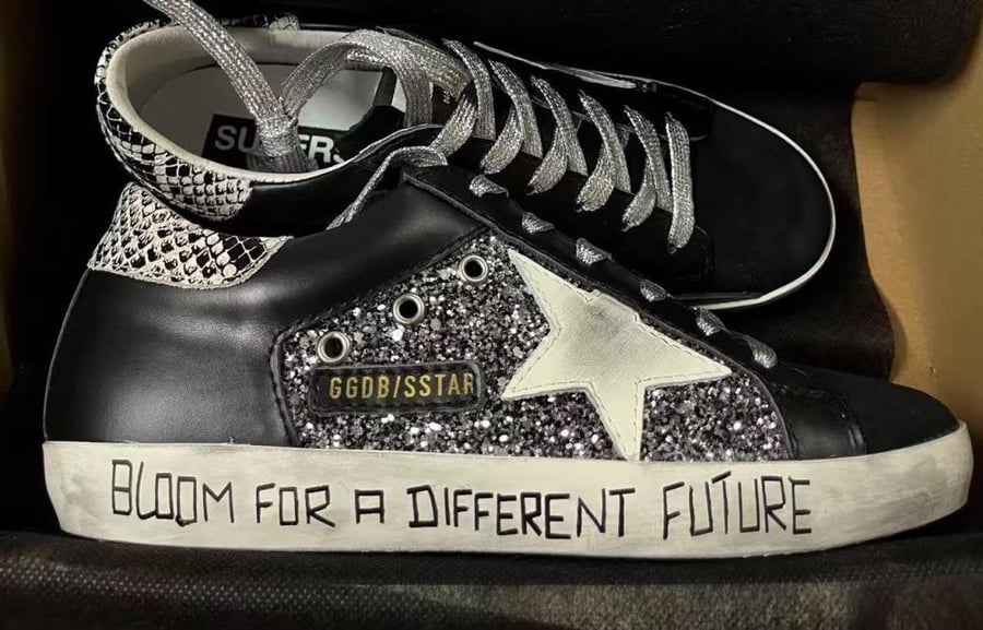 Golden Goose Super-Star 'Bloom For A Different Future' Black