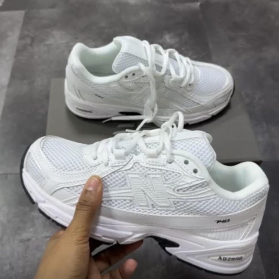 New Balance 740 "Triple White" sneakers