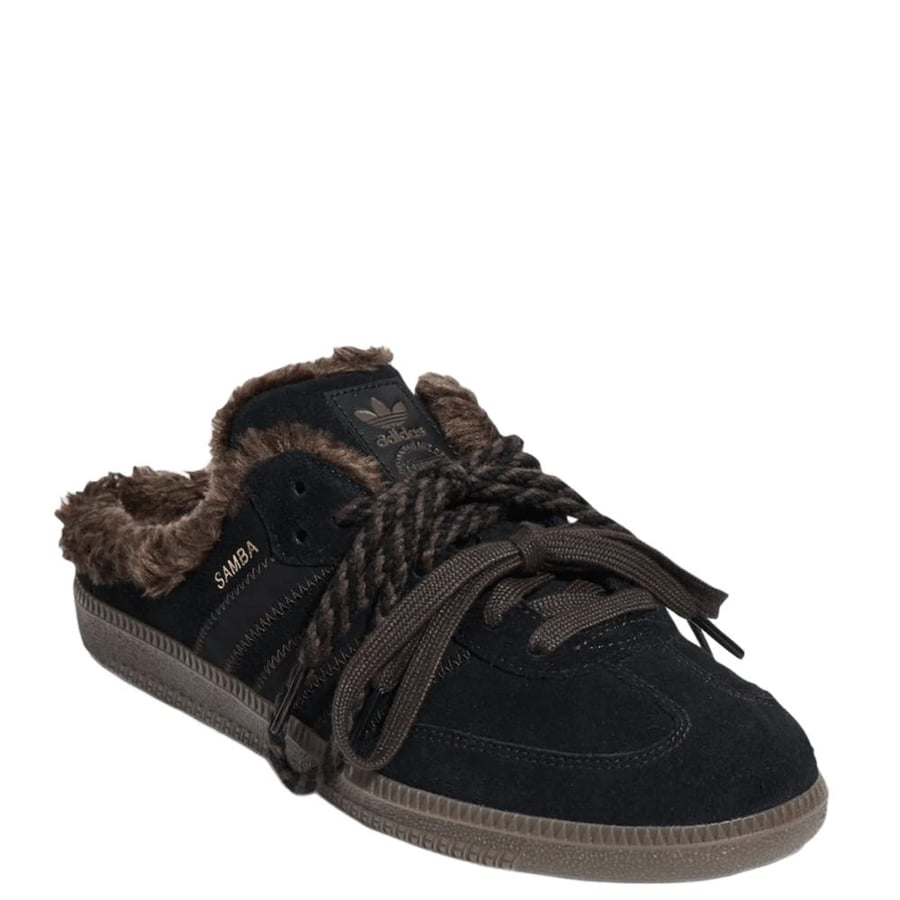 Adidas Samba Mule "Core Black Dark Brown"