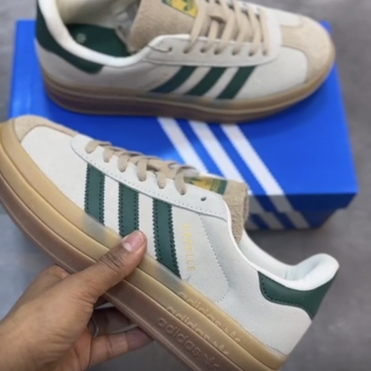 Adidas Gazelle Bold "Cream Collegiate/Green"