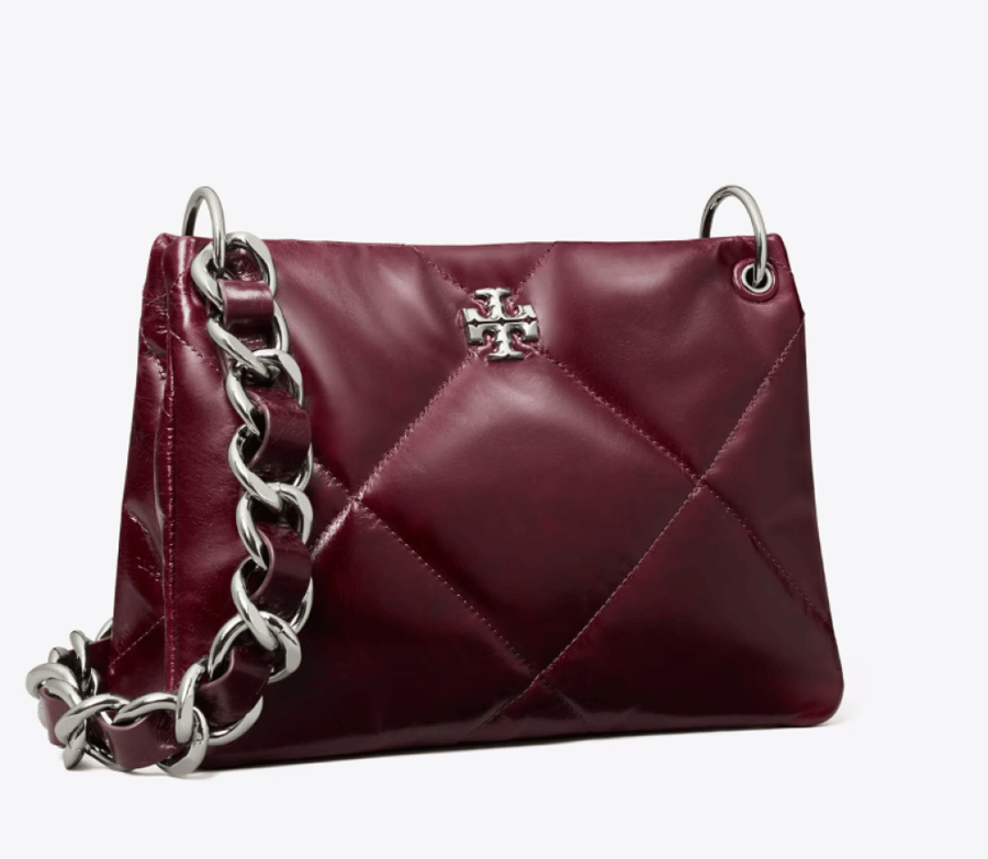 SMALL KIRA DIAMOND QUILT DISTRESSED SHOULDER BAG