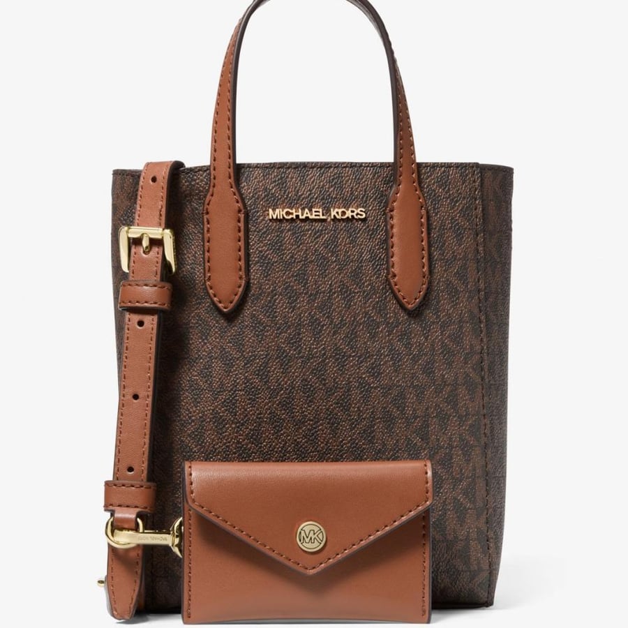 Vincent Extra-Small Saffiano Leather Crossbody Bag With Logo Card Case