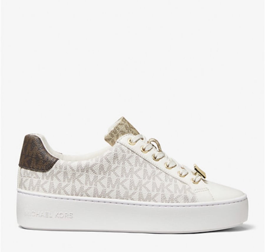 Poppy Color-Block Logo Sneaker