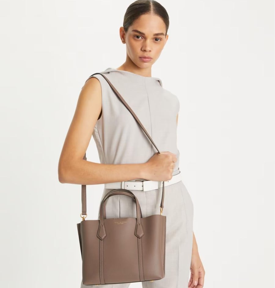 SMALL PERRY TRIPLE-COMPARTMENT TOTE BAG