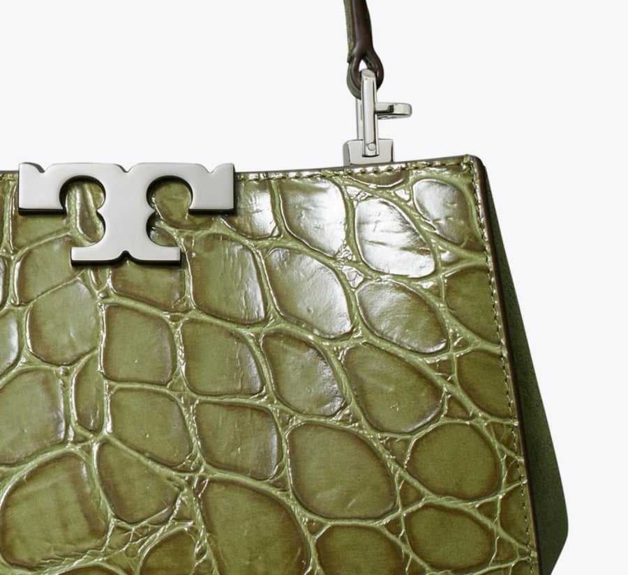 MINI ELEANOR SNAKE-EMBOSSED SATCHEL