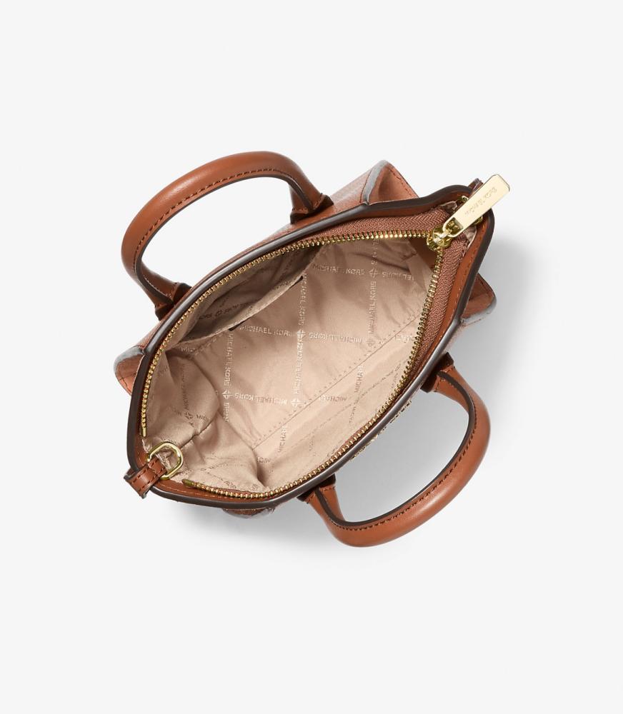 Avril Extra-Small Leather and Suede Satchel
