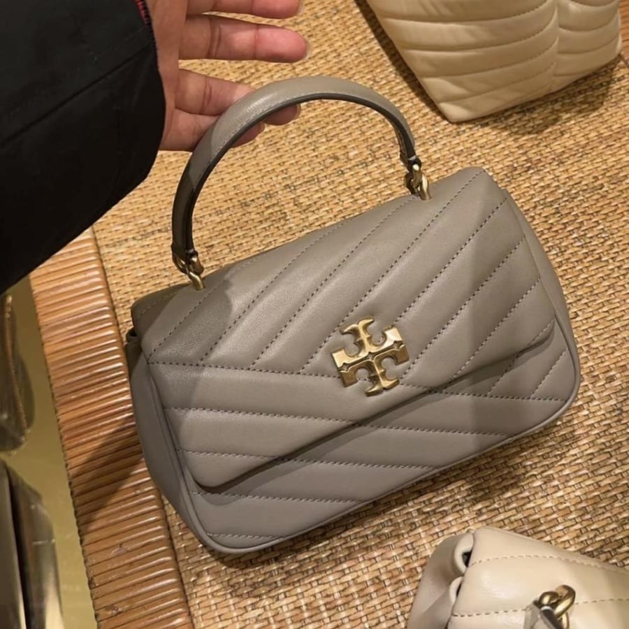 KIRA CHEVRON TOP-HANDLE BAG