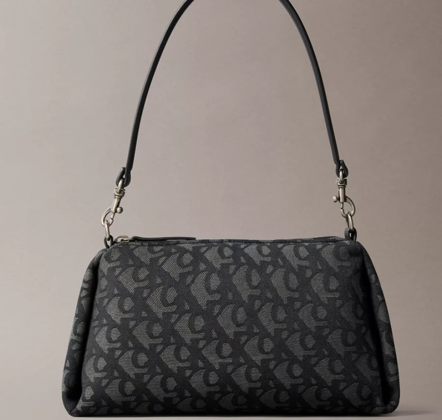 Pleat Monogram  Shoulder Bag
