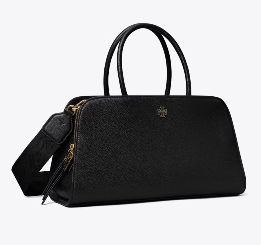 SMALL CENTER ZIP SATCHEL